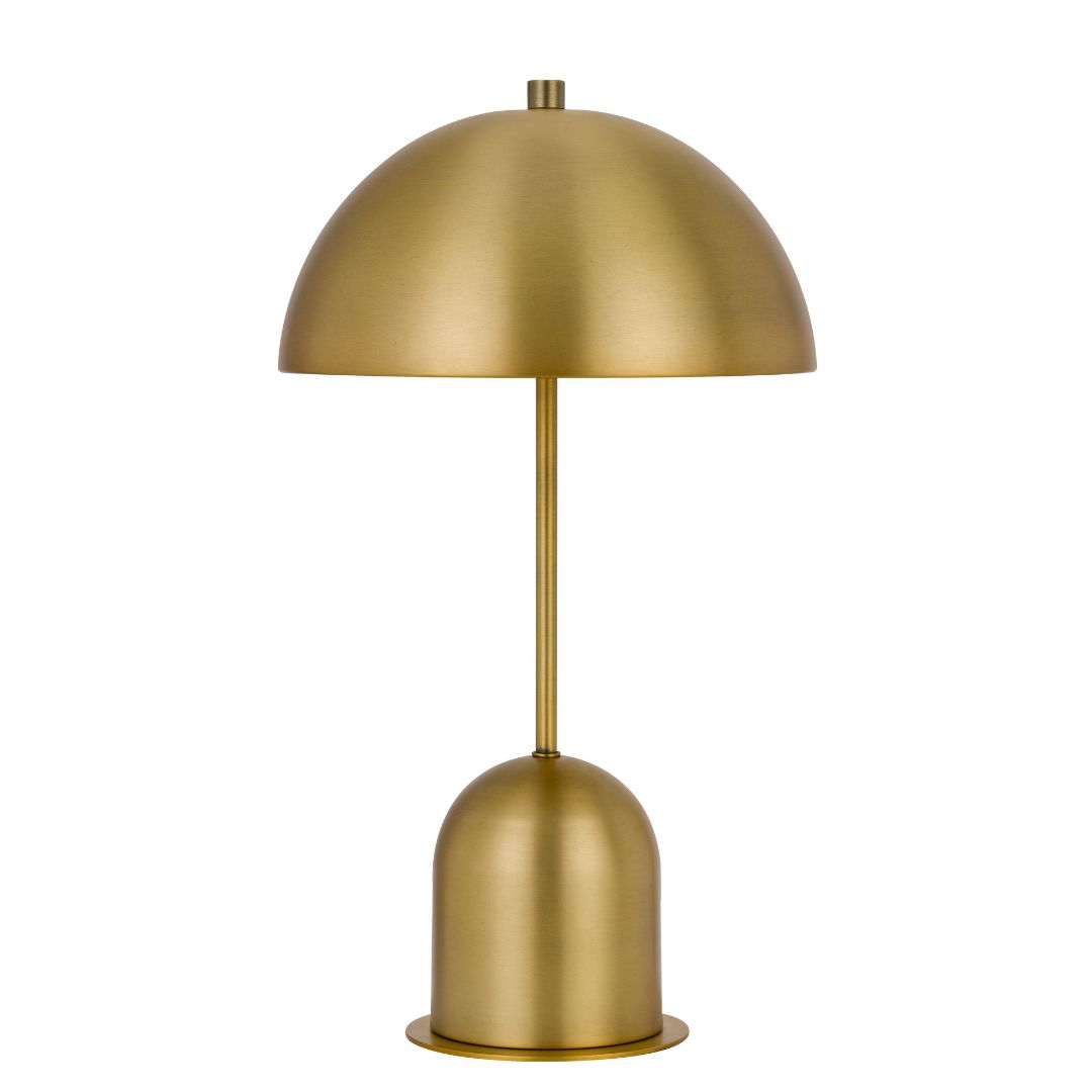 Cal Lighting 40W Peppa Metal Accent Lamp With On Off Touch Sensor Switch Antique Brass