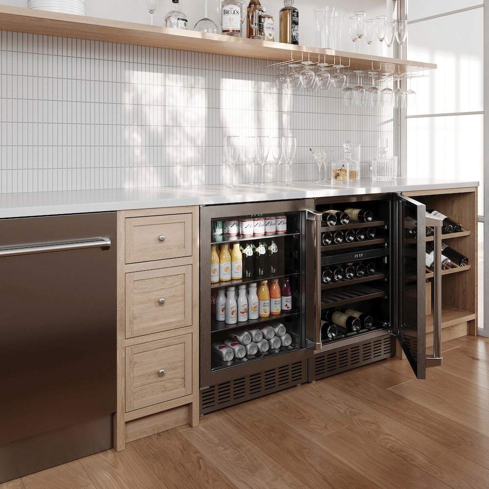 ZLINE 24 in. Monument 154 Can Beverage Fridge (RBVUS24)