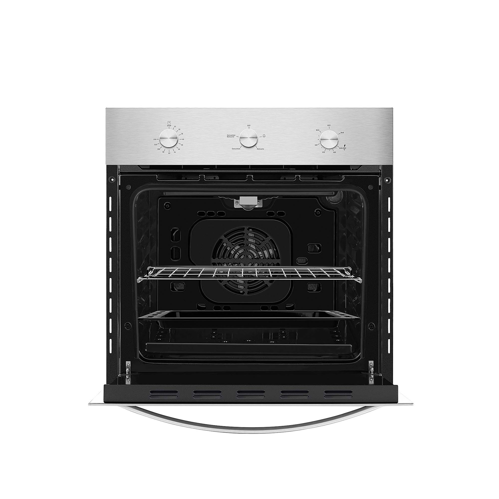 Empava 24 in. 2.3 cu. ft. Liquid Propane Gas Wall Oven in Stainless Steel (24WO10L)