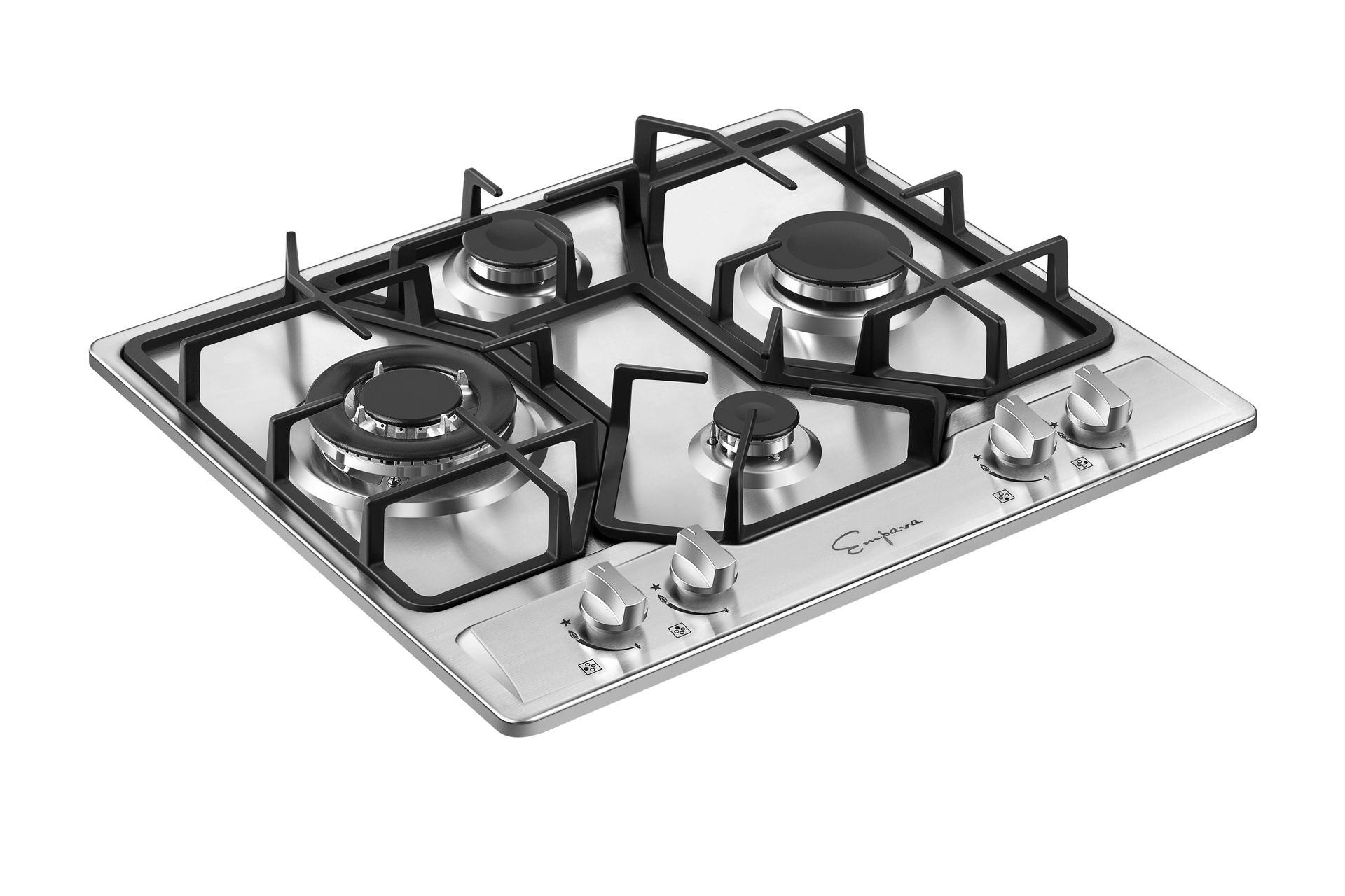 Empava 24 in. 4 burner Built-in Gas Cooktop in Stainless Steel (24GC4B67A)