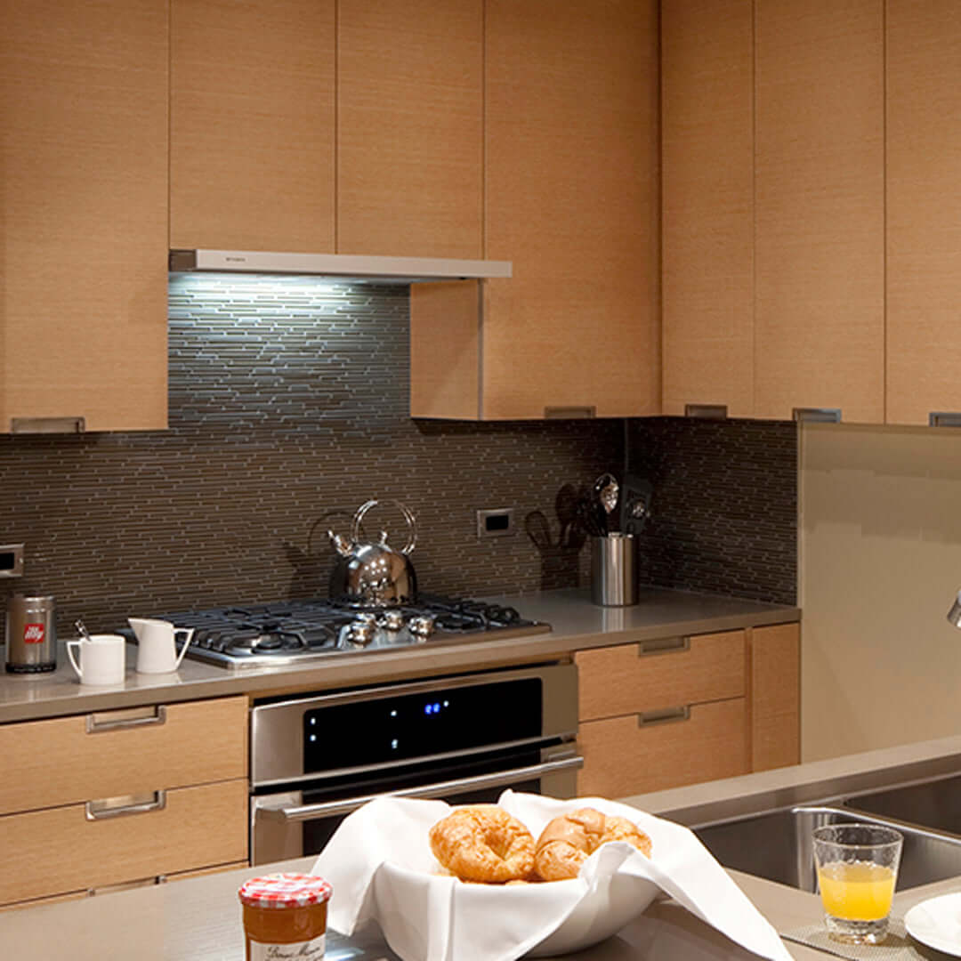 Faber Cristal Range Hood Insert With Slide Out Function In Stainless Steel 