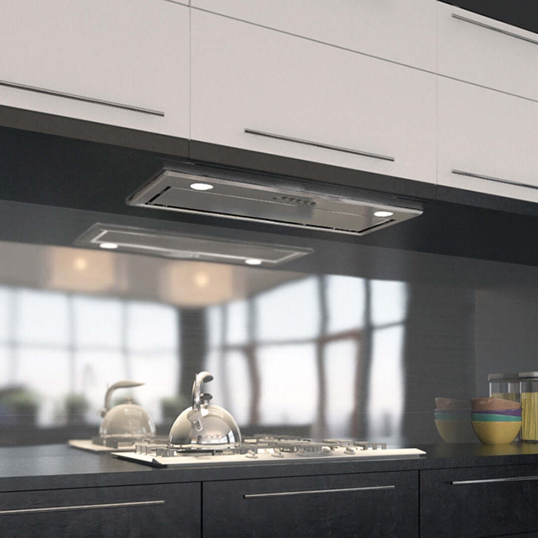 Faber Inca Lux Range Hood Insert With Size Options In Stainless Steel
