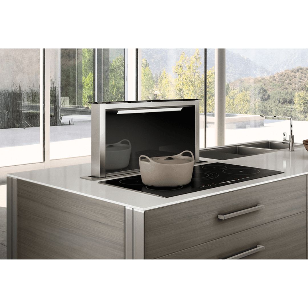 Faber Scirocco Lux Downdraft Range Hood With Size Options In Stainless Steel (SCLX) 