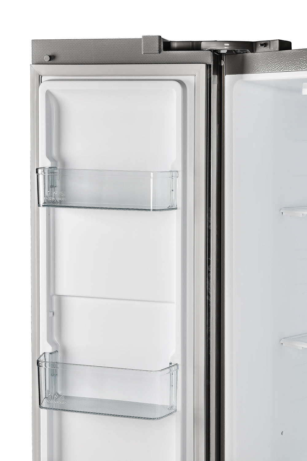 Forno Salerno - 33 in. 15.6 cu. ft. Side by Side Counter Depth Refrigerator in Stainless Steel (FFRBI1805-33SB)-