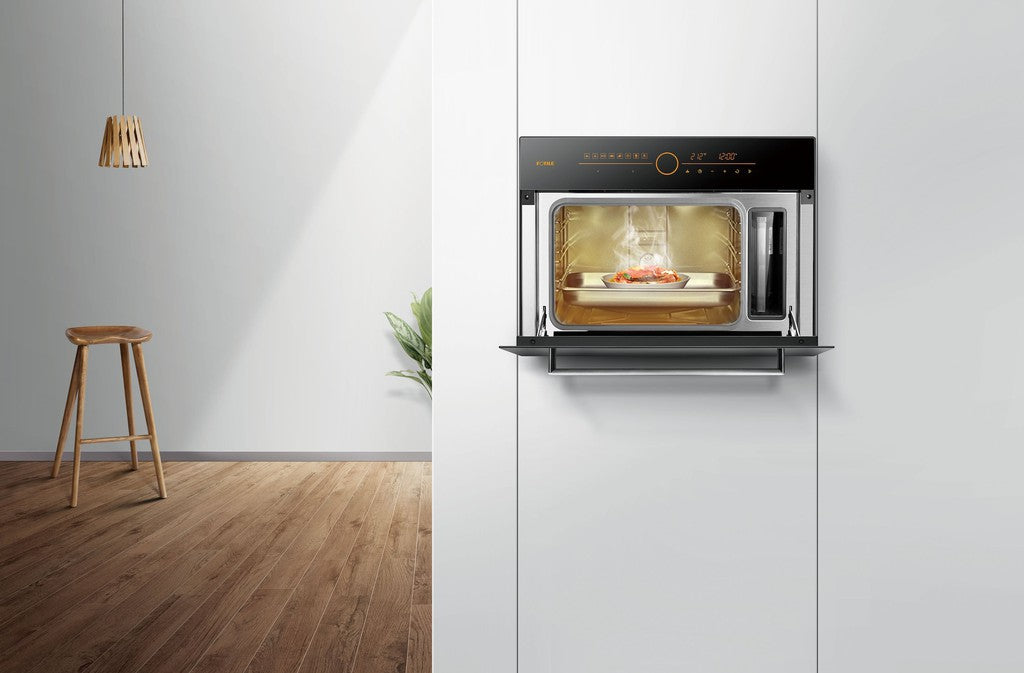 Fotile 24 in. Built-In Steam Oven in Black Tempered Glass (SCD42-C2T)