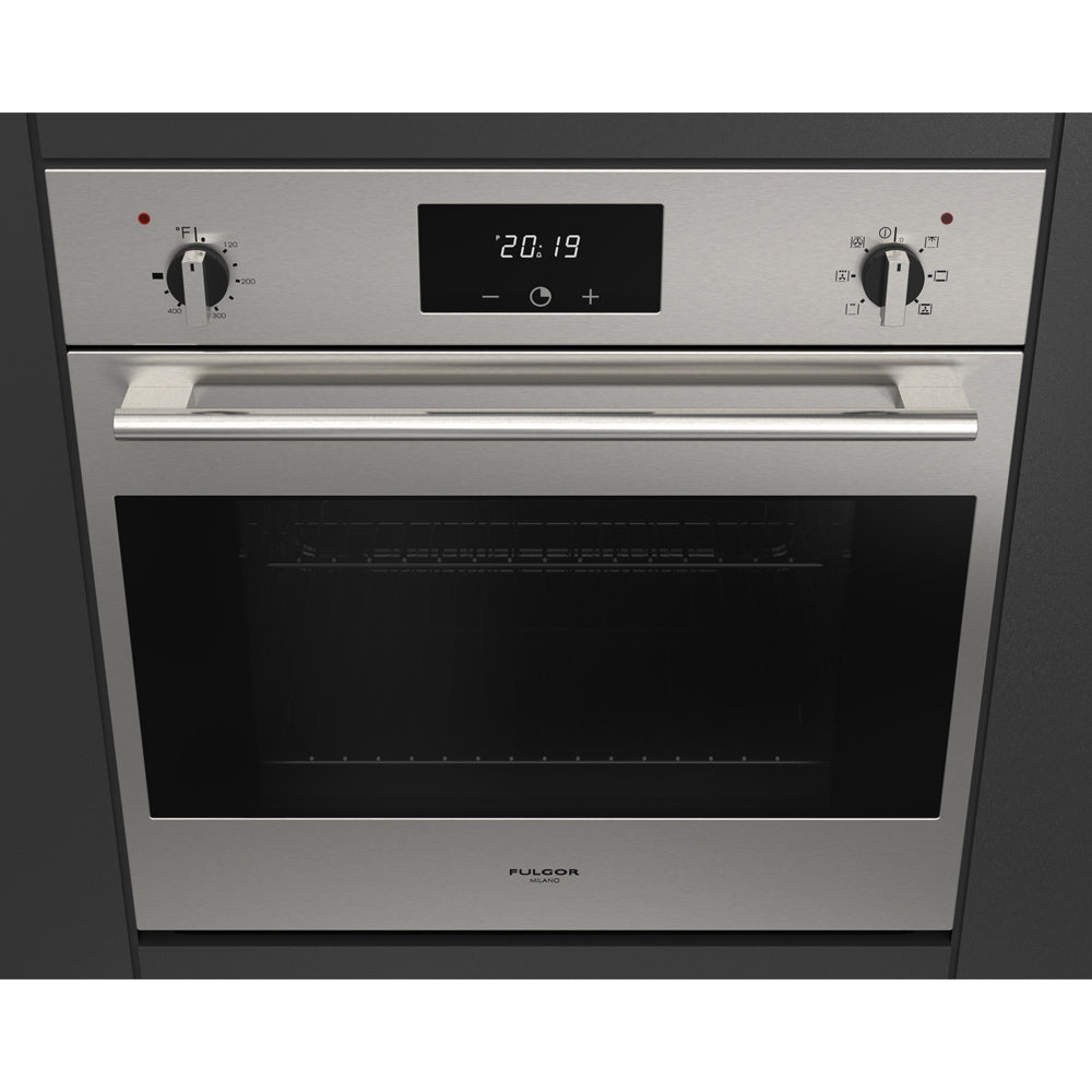 Fulgor Milano 24 in. 100 Series Electric Convection Single Wall Oven (F1SM24S2)-