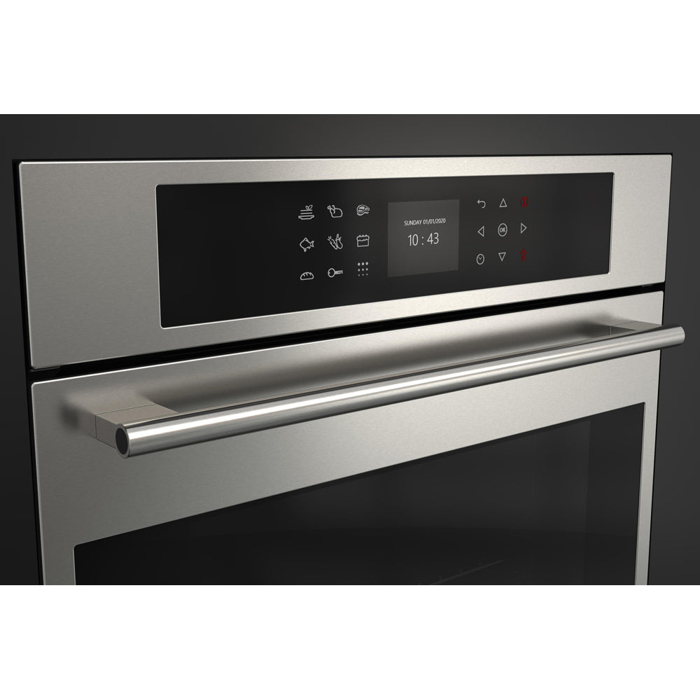 Fulgor Milano 24 in. Electric Single Wall Oven with Self Clean and Convection in Stainless Steel (F7SP24S1)-