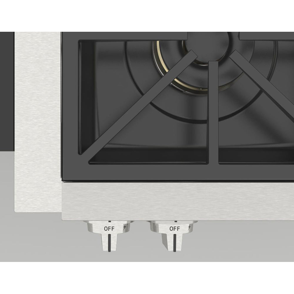 Fulgor Milano 30 in. 600 Professional Series All Gas Range Top in Stainless Steel (F6GRT304S1)-