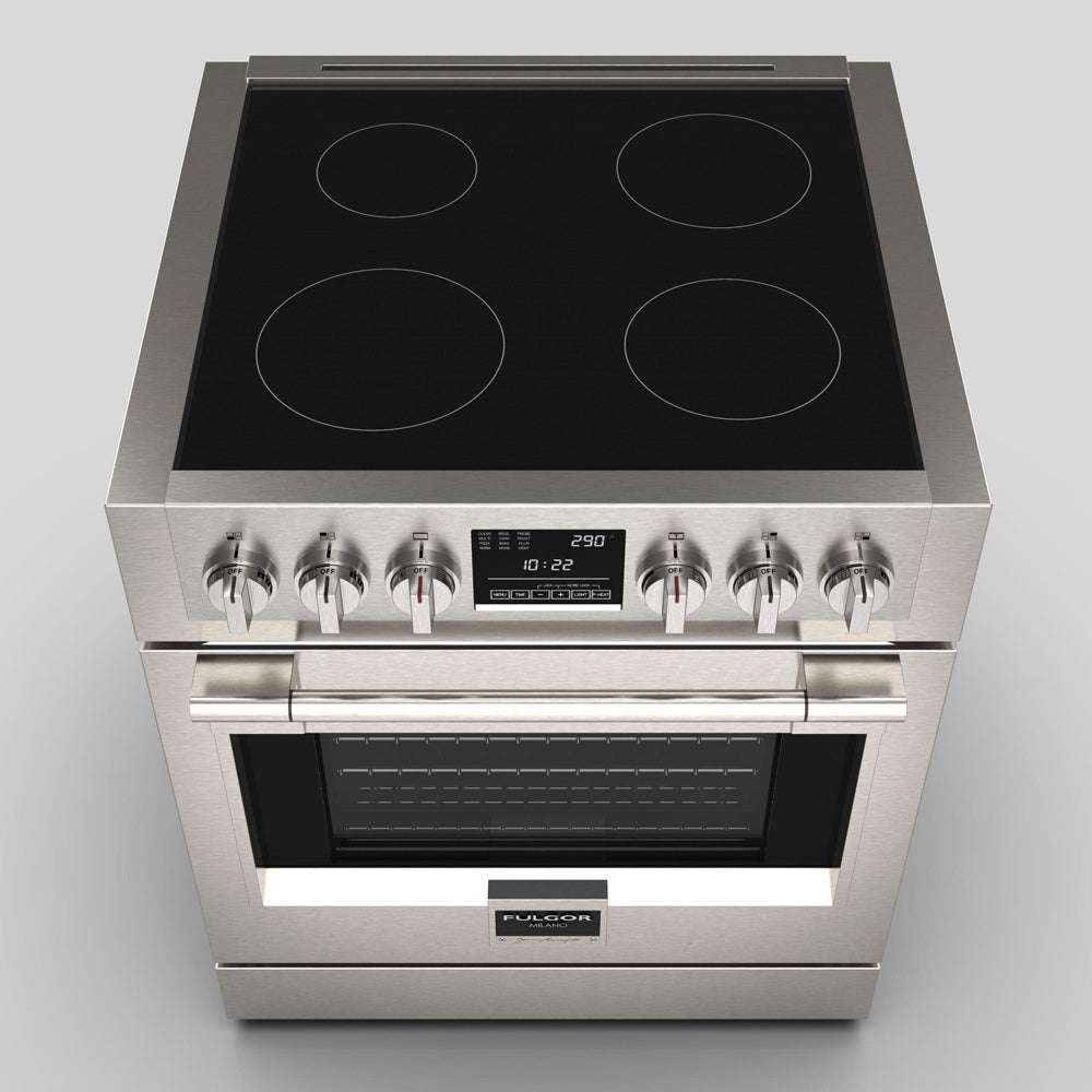 Fulgor Milano 30 in. 600 Series All Electric Induction Range in Stainless Steel (F6PIR304S1)-