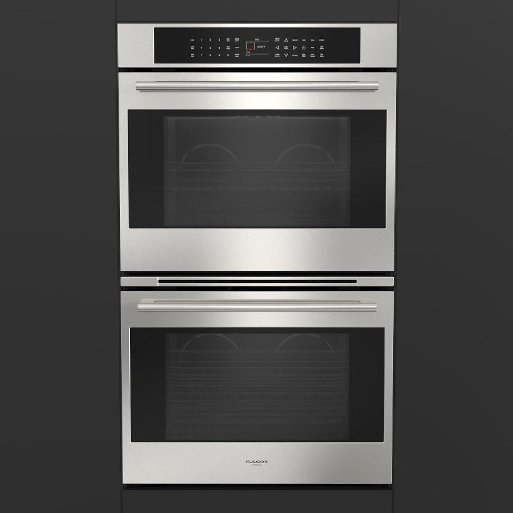 Fulgor Milano 30 in. Electric Built-in Convection Double Wall Oven with Color Options (F7DP30)-Stainless Steel