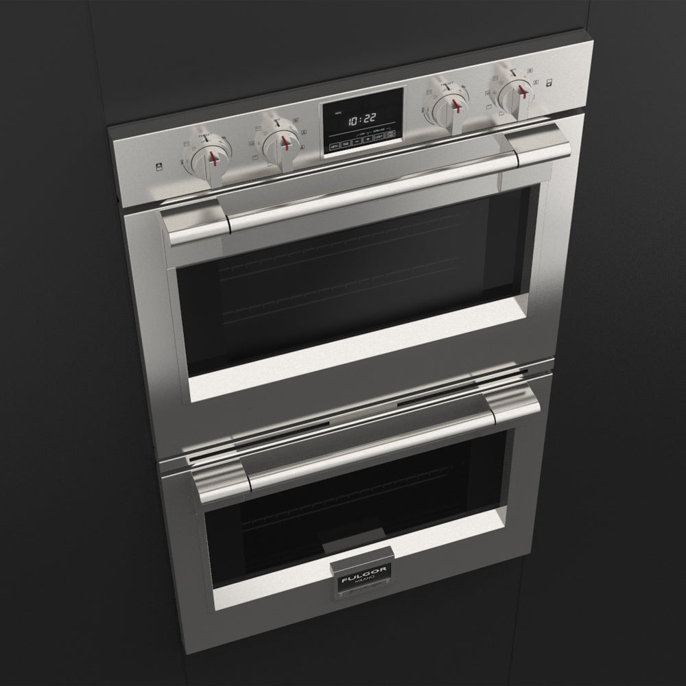 Fulgor Milano 30 in. Electric Built-in Double Wall Oven in Stainless Steel (F6PDP30S1)-