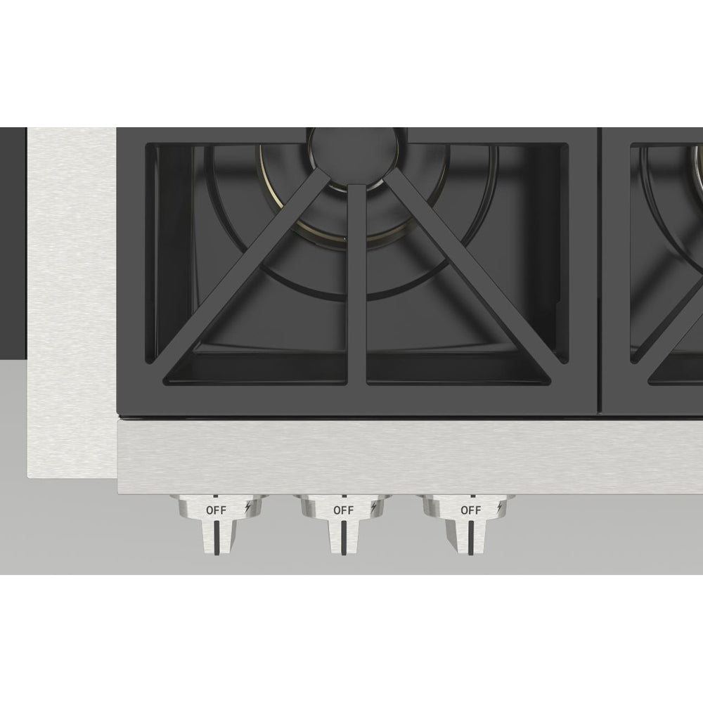 Fulgor Milano 36 in. 600 Professional Series All Gas Range Top in Stainless Steel (F6GRT366S1)-