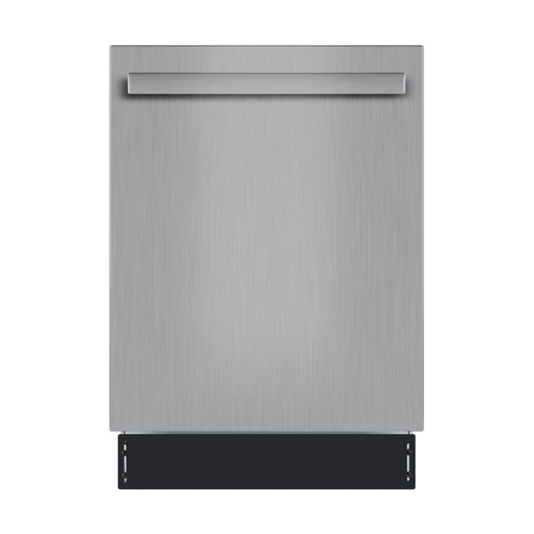 Galanz 18 in. Built-In Top Control Dishwasher in Stainless Steel (GLDW09TS2A5A) front, closed.