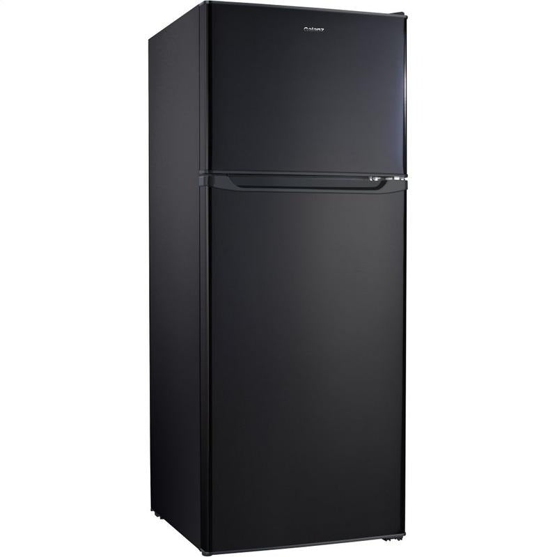 Galanz 10 Cu. Ft. Top Mount Refrigerator In Black (GLR10TBKF) side