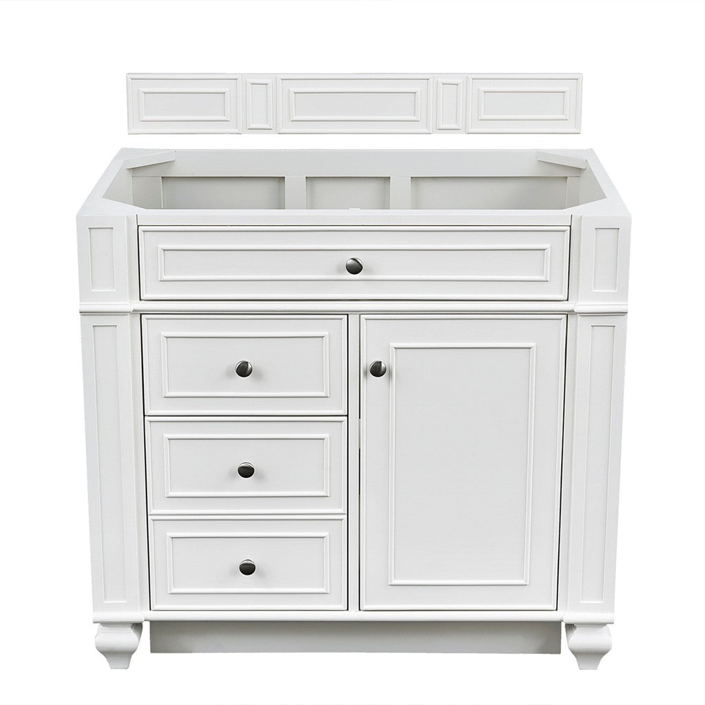 James Martin Vanities Bristol Collection 36 in. Single Vanity in Bright White, Cabinet Only