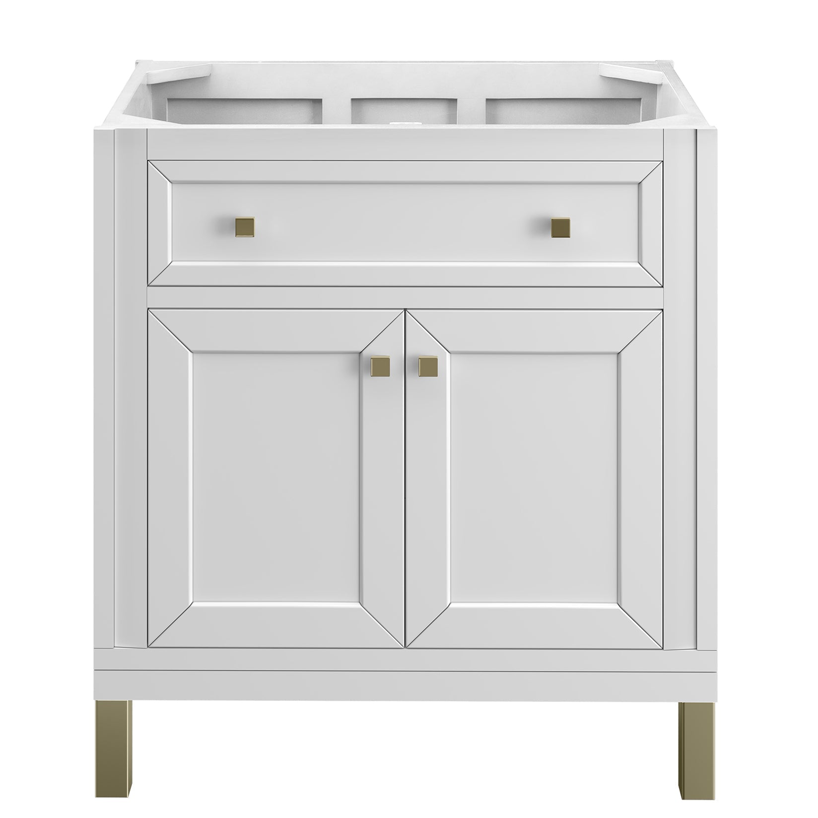 James Martin Vanities Chicago Collection 30 in. Single Vanity in Glossy White, Cabinet Only