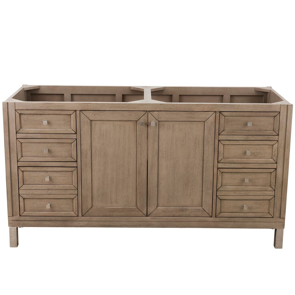 James Martin Vanities Chicago Collection 60 in. Single Vanity in Whitewashed Walnut, Cabinet Only