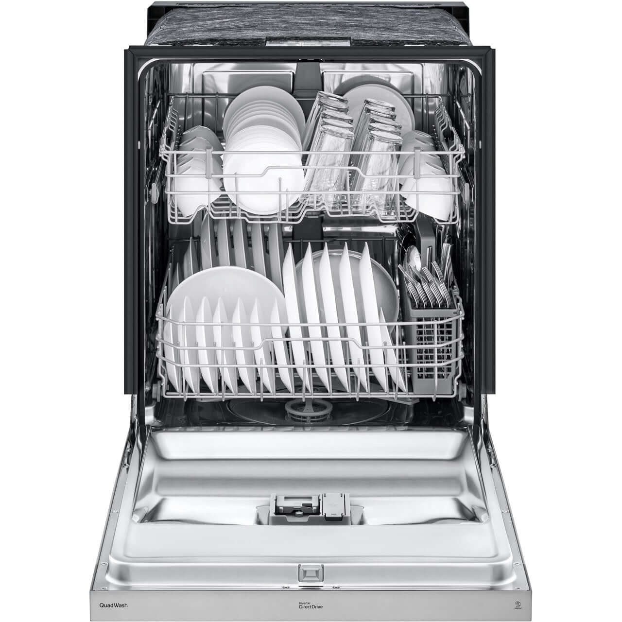 LG 24-Inch Front Control Dishwasher with QuadWash (LDFN3432T)