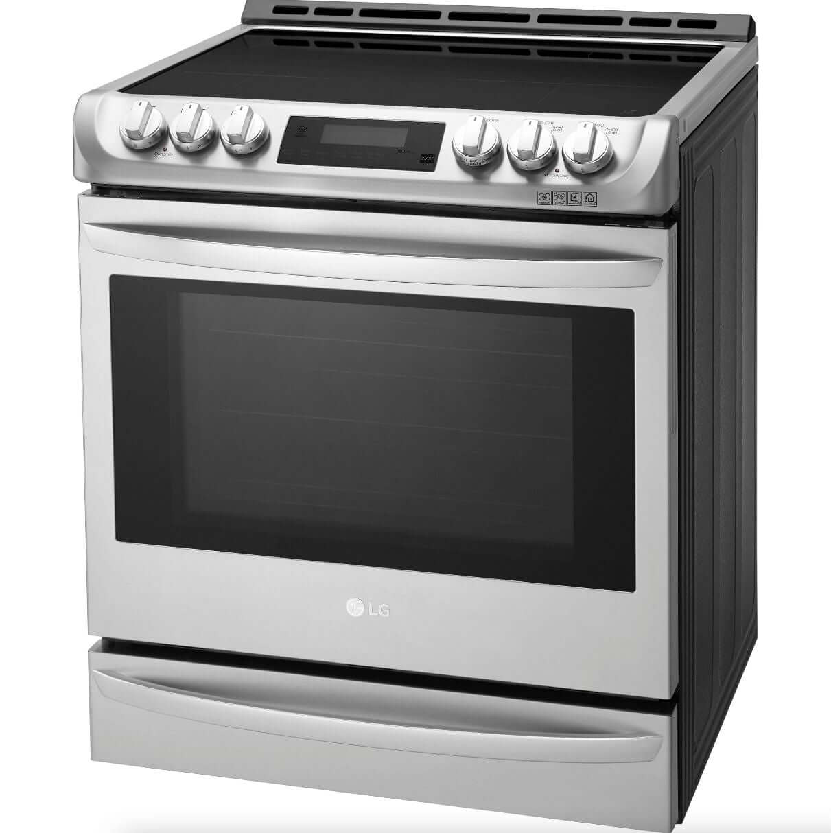 LG 30 Inch Electric Smart Induction Slide-In Range in Stainless Steel 6.3 Cu.Ft. (LSE4617ST)