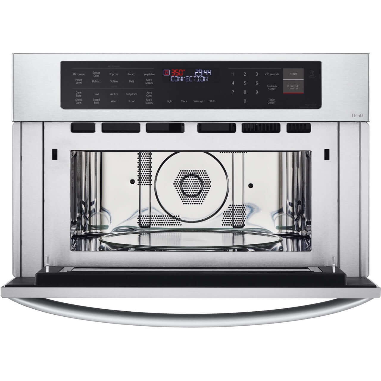 LG 30 in. 1.7-Cu. Ft. Smart Wi-Fi Enabled Built-In Speed Oven and Microwave in Print Proof Stainless Steel (MZBZ1715S)