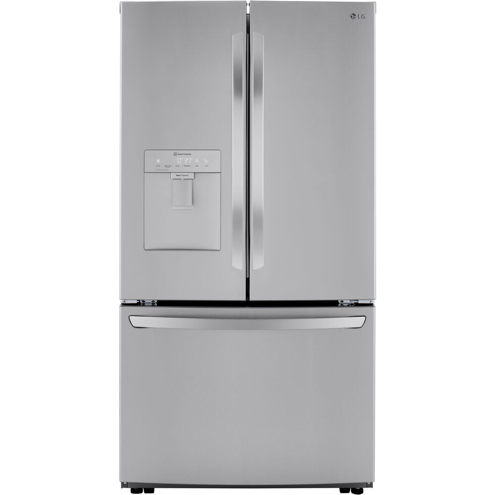 LG 36 Inch French Door Refrigerator with Slim Design Water Dispenser in Stainless Steel 29 Cu. Ft. (LRFWS2906V)