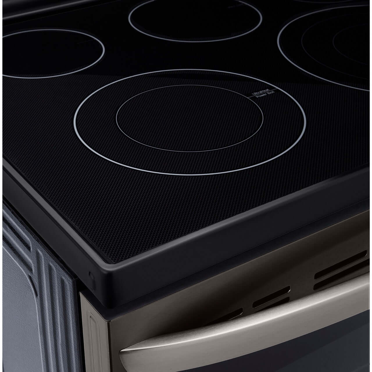 LG 6.3-Cu. Ft. Electric Smart Range with InstaView and AirFry, Black Stainless Steel (LREL6325D)