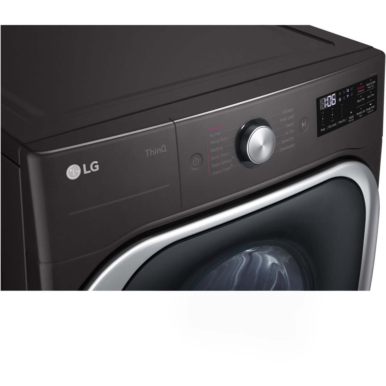 LG 9.0-Cu. Ft. Mega Capacity Smart Wi-Fi Enabled Front Load Electric Dryer with TurboSteam and Built-In Intelligence (DLEX8900B)