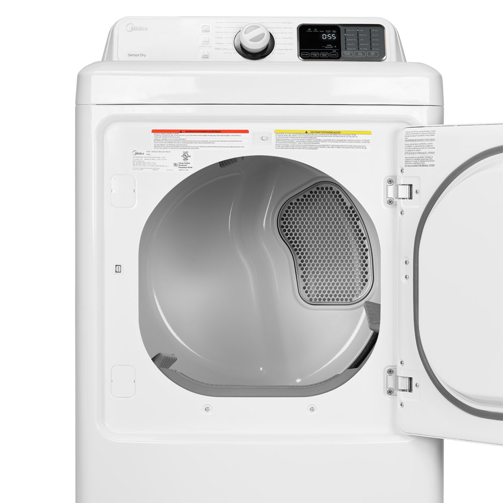 Midea 7.5 cu. ft. Front Load Electric Dryer in White (MLE45N1BWW)