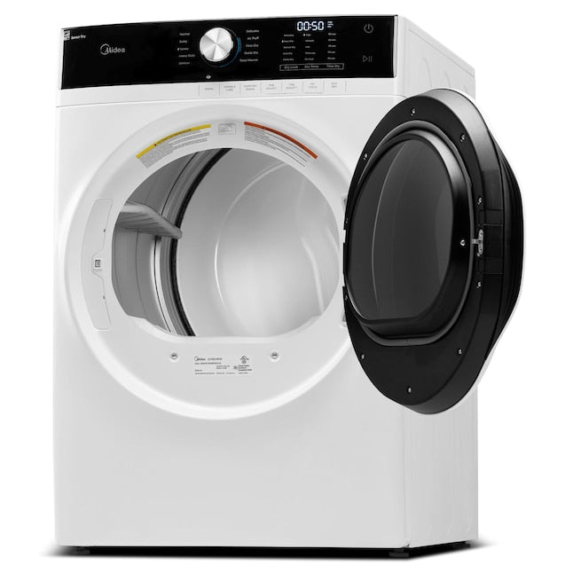 Midea 8.0-Cu. Ft. Front Load Electric Dryer in White (MLE45N1AWW)