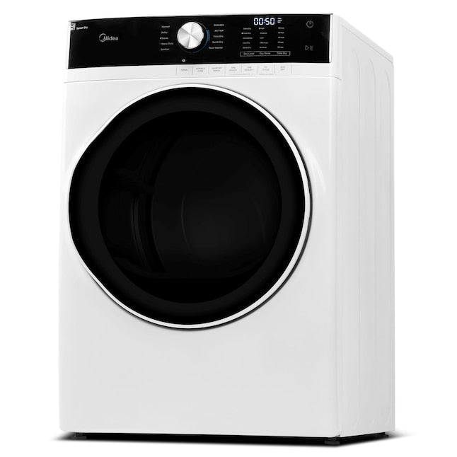 Midea 8.0-Cu. Ft. Front Load Electric Dryer in White (MLE45N1AWW)