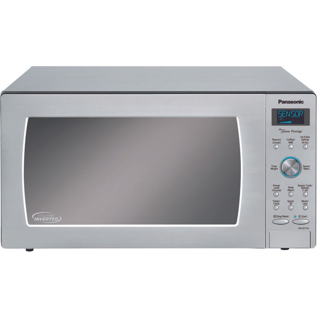 Panasonic 1.6 cu. ft. 1250W Built-In / Countertop Cyclonic Wave Microwave Oven with Inverter Technology in Stainless Steel (NN-SD775S)