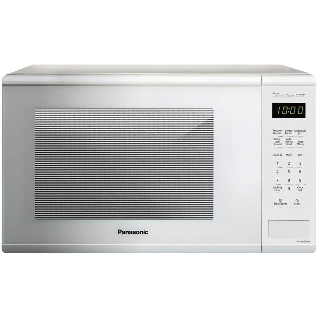 Panasonic Genius Sensor 1.3 cu. ft. 1100W Countertop Microwave Oven in White (NN-SU656W)