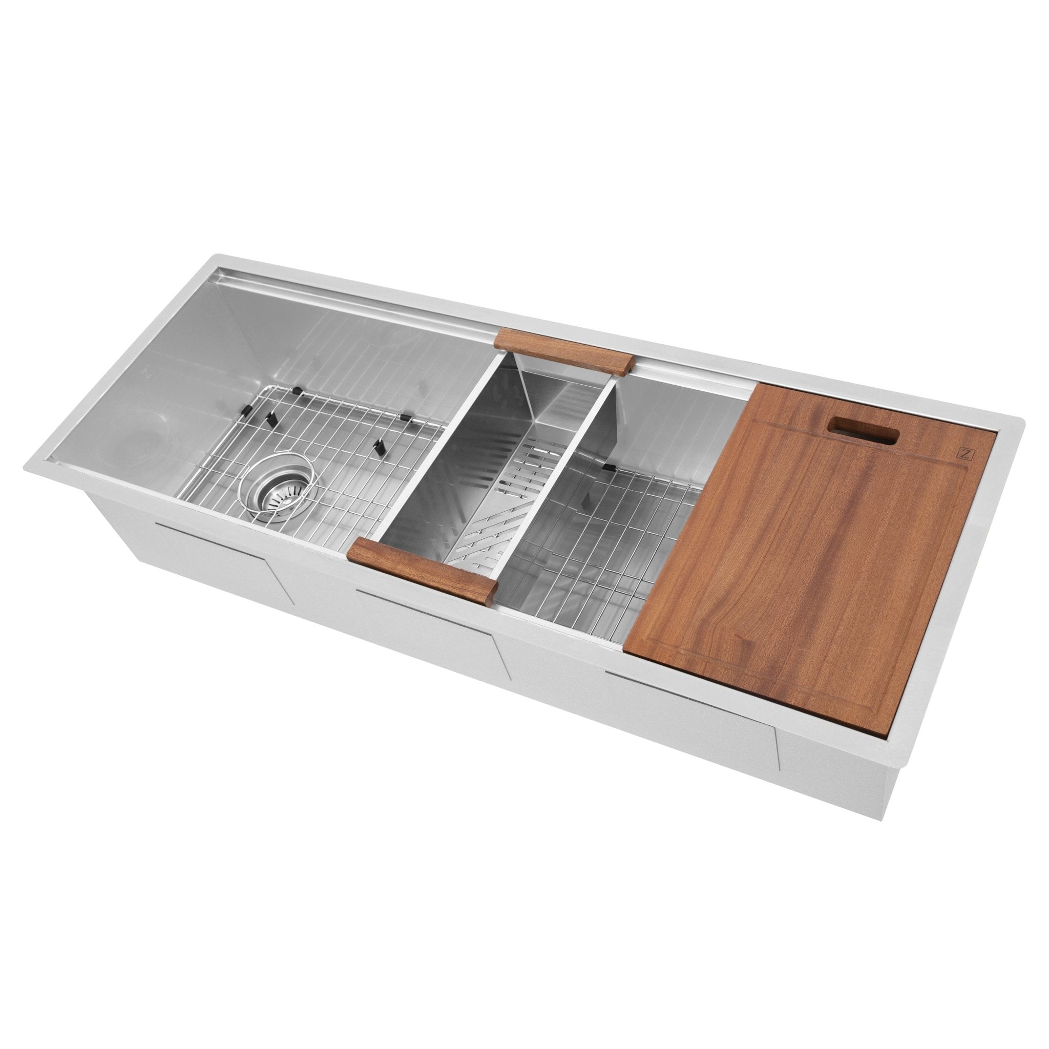 ZLINE 45 in. Garmisch Undermount Single Bowl Kitchen Sink with Bottom Grid and Accessories (SLS-45) DuraSnow®