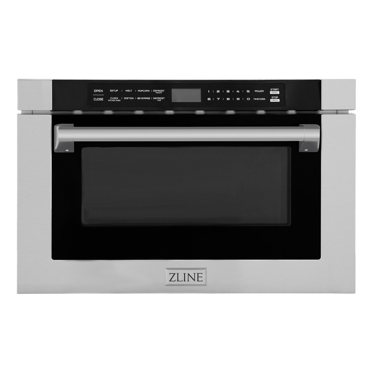 ZLINE 24 in. 1.2 cu. ft. Built-in Microwave Drawer in Stainless Steel with a Traditional Handle (MWD-1-H)