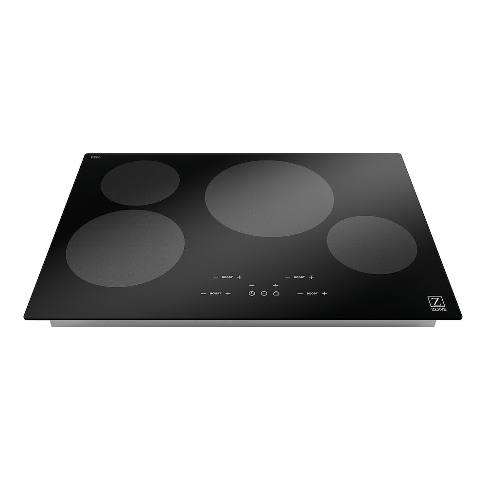 ZLINE 30 in. Induction Cooktop with 4 burners (RCIND-30) front, top.