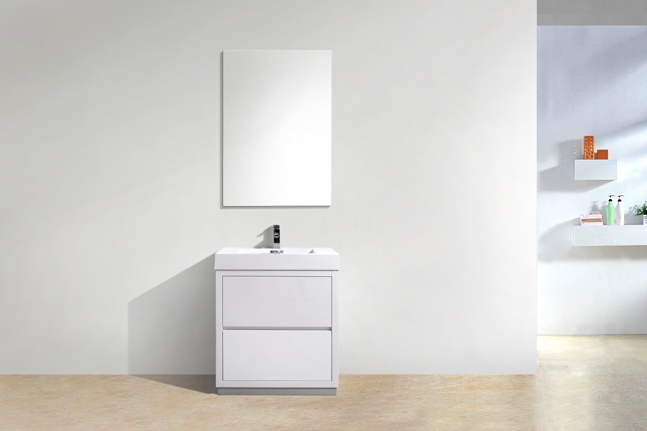 Bliss 30" Free Standing Modern Bathroom Vanity - Rustic Kitchen & Bath - Vanities - KubeBath
