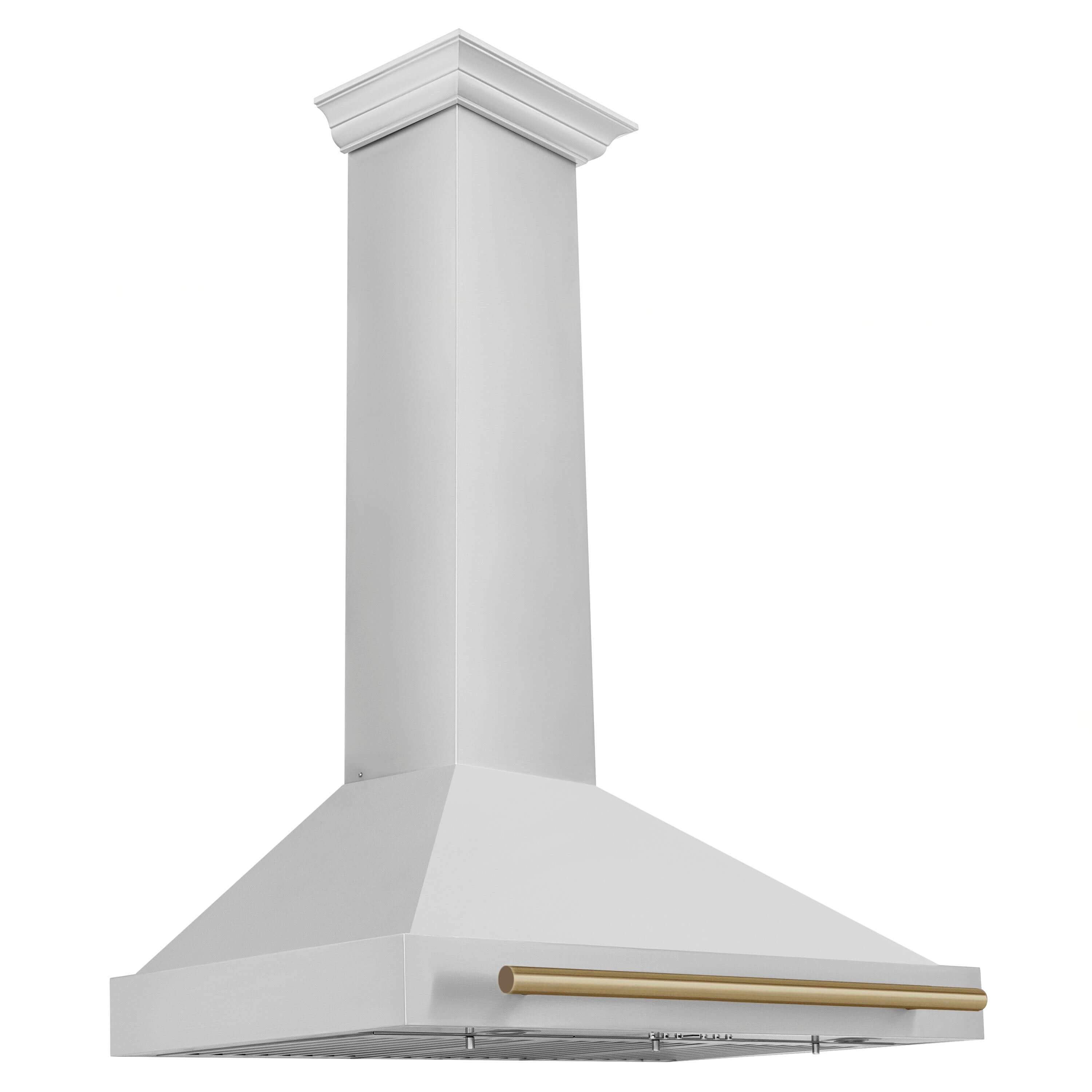 ZLINE Autograph Edition 36 in. Stainless Steel Range Hood with Stainless Steel Shell and Accents (KB4STZ-36) Stainless Steel with Champagne Bronze Accents