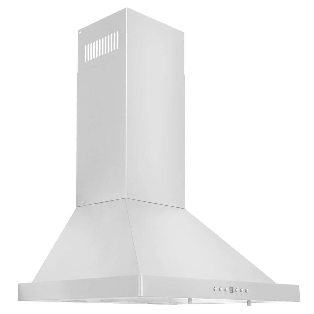ZLINE Convertible Vent Wall Mount Range Hood in Stainless Steel (KB) 24-inch Side View