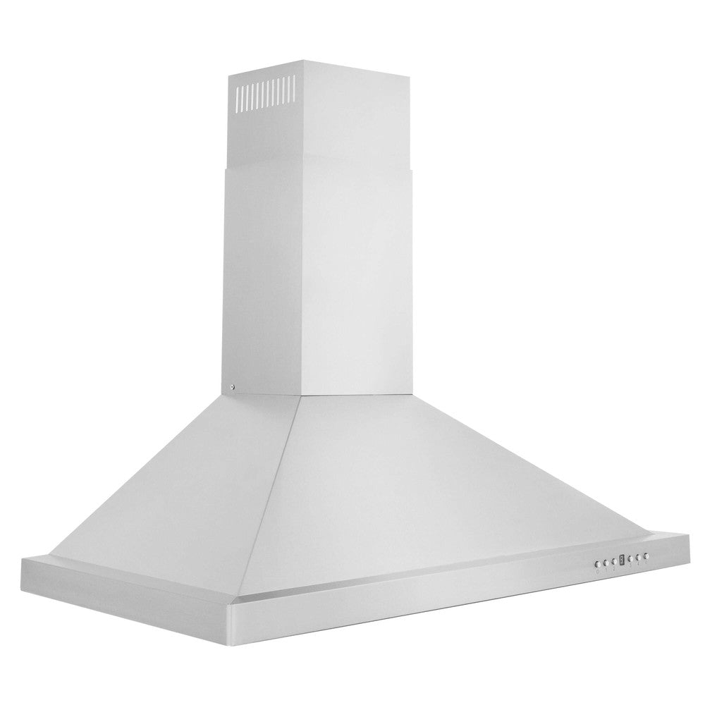 ZLINE Convertible Vent Outdoor Approved Wall Mount Range Hood in Stainless Steel (KB-304) side.