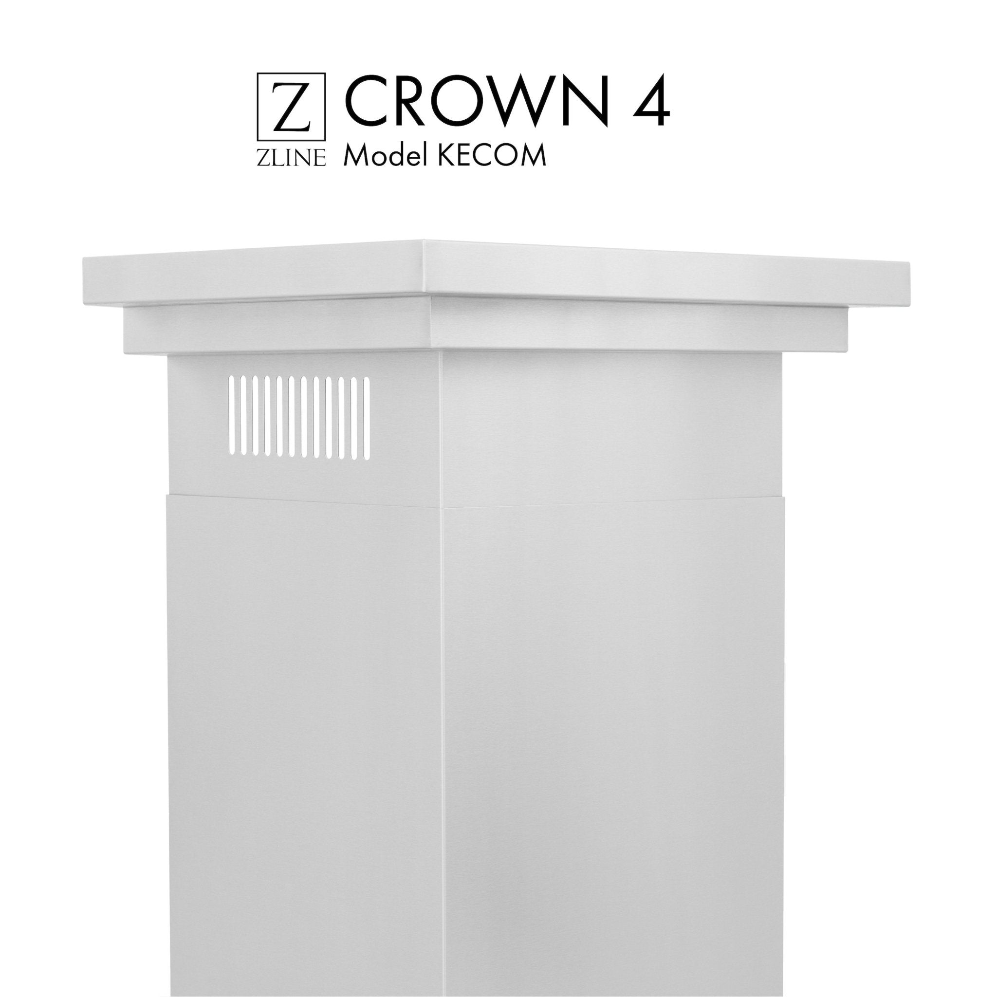 ZLINE Crown Molding #4 For Wall Range Hood (CM4-KECOM) - Rustic Kitchen & Bath - Range Hood Accessories - ZLINE Kitchen and Bath