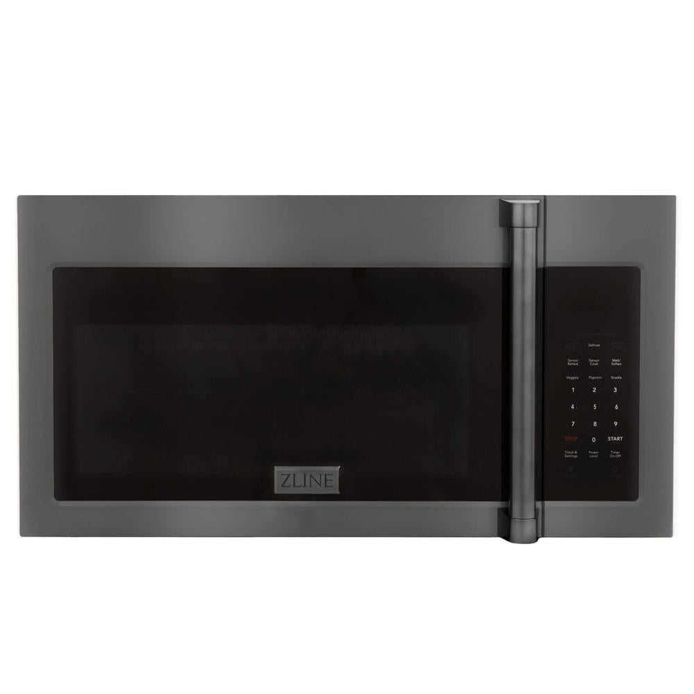 ZLINE 30" Recirculating Black Stainless Over the Range Microwave (MWOOTRCFH30BS)