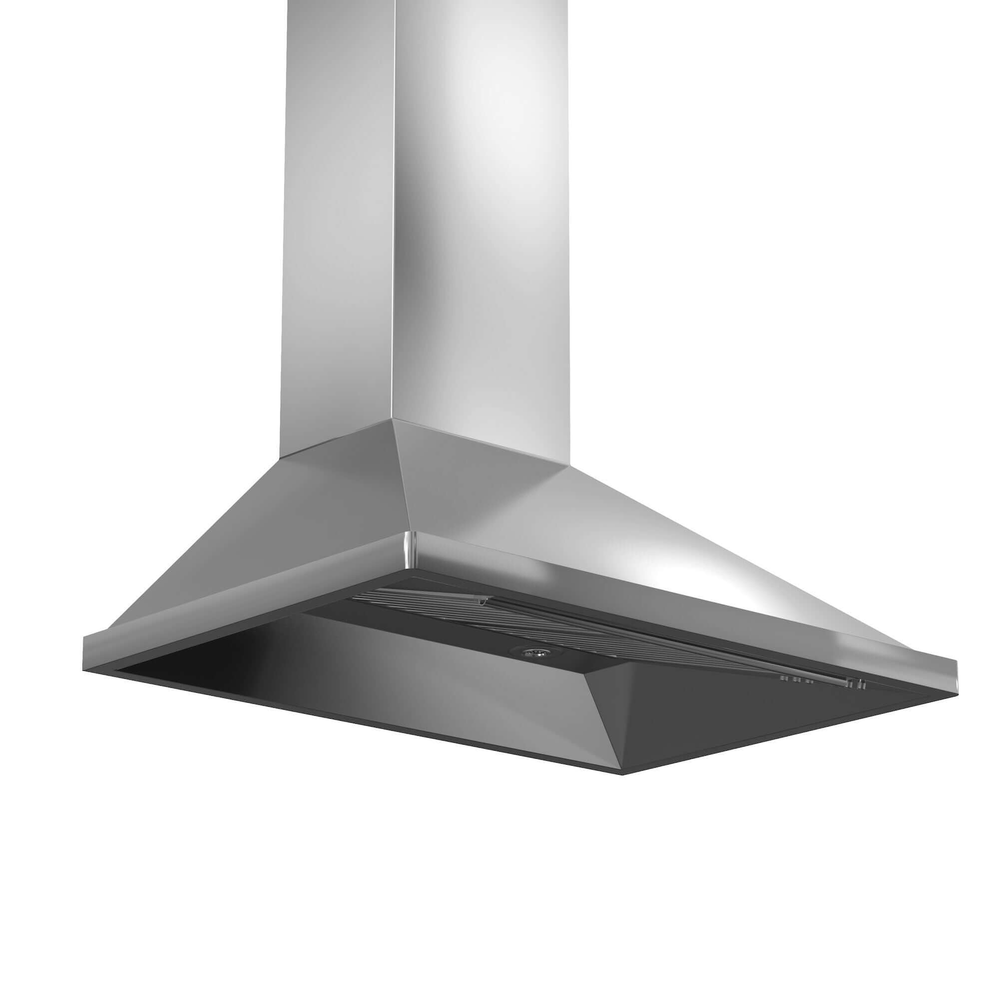 ZLINE 36 in. Convertible Vent Wall Mount Range Hood in Outdoor Approved Stainless Steel (696-304-36) side, under.
