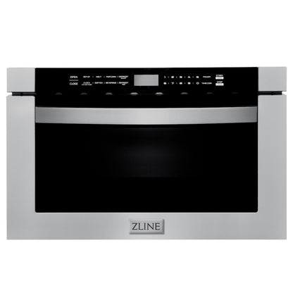 ZLINE 24 in. 1.2 cu. ft. Built-in Microwave Drawer in Stainless Steel, Open Box-Good Condition
