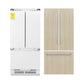 ZLINE 36 in. 19.6 cu. ft. Panel Ready French Door Built-In Bottom Freezer Refrigerator with Water Dispenser and Ice Maker, Open Box-Good Condition
