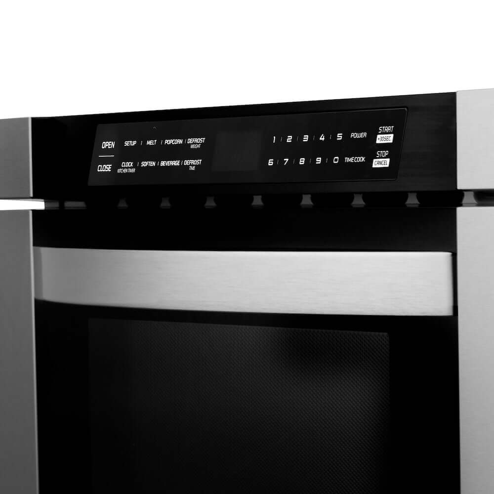 ZLINE 24 in. 1.2 cu. ft. Built-in Microwave Drawer in Stainless Steel, Open Box-Excellent Condition