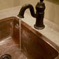Premier Copper 19 in. Rectangle Under Counter Hammered Copper Bathroom Sink