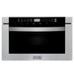 ZLINE Kitchen Package with Water and Ice Dispenser Refrigerator, 36 in. Dual Fuel Range, 36 in. Range Hood, Microwave Drawer, and 24 in. 3rd Rack Dishwasher (5KPRW-RARH36-MWDWM)