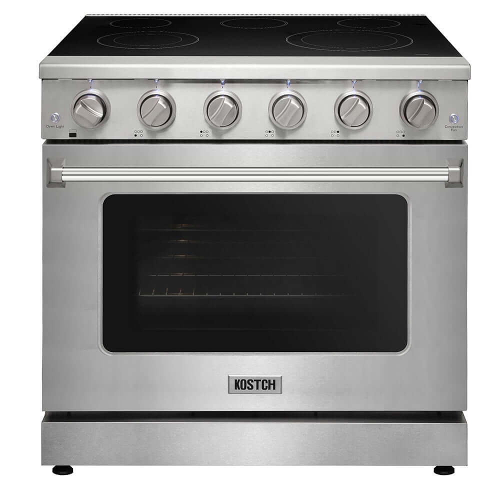 KOSTCH 36 in. Electric Range with 6.0 cu. ft. True Convection Oven in Stainless Steel (KOS-36RE06H-S)