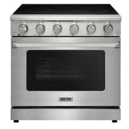KOSTCH 36 in. Electric Range with 6.0 cu. ft. True Convection Oven in Stainless Steel (KOS-36RE06H-S)