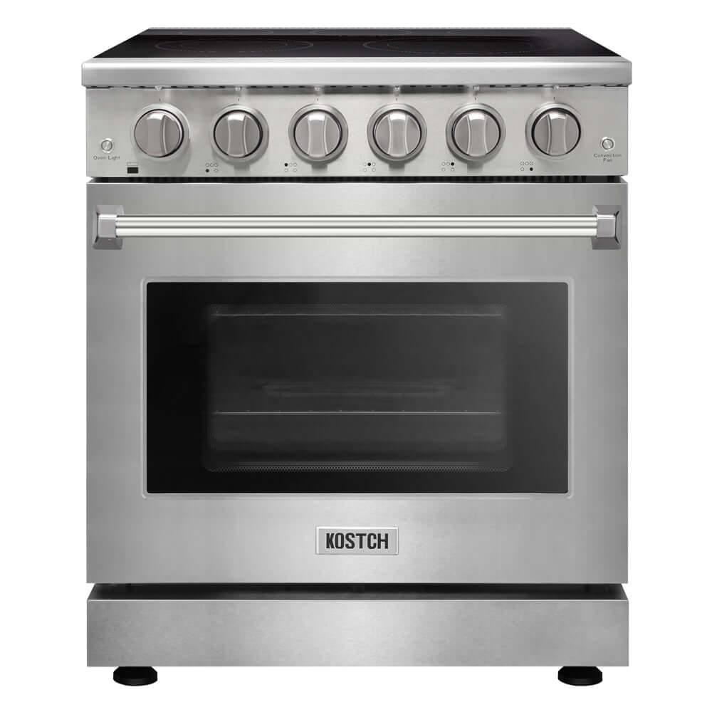 KOSTCH 30 in. Electric Range with 4.55 cu. ft. True Convection Oven in Stainless Steel (KOS-30RE06H-S)